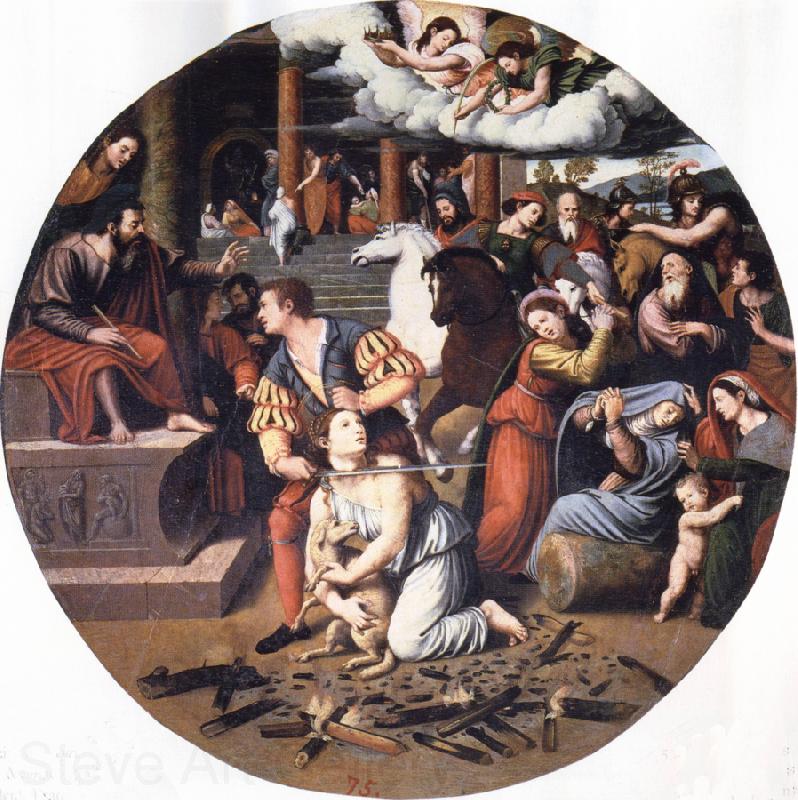 Juan Vicente Masip Martyrdom of St.Agnes France oil painting art
